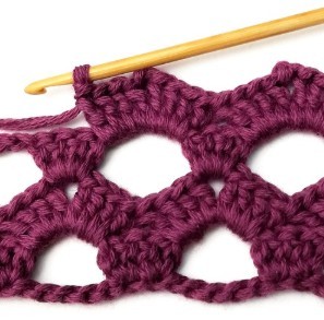 Large Lacy Zigzag Crochet Stitch Photo Tutorial