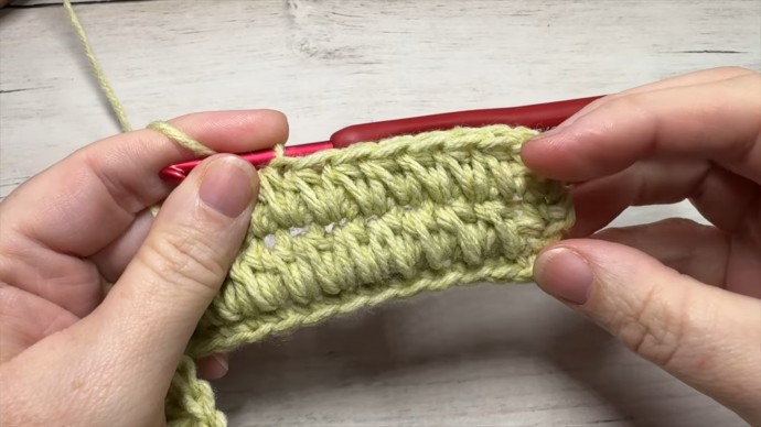 Spiked Knotted Half Double Crochet Photo Tutorial