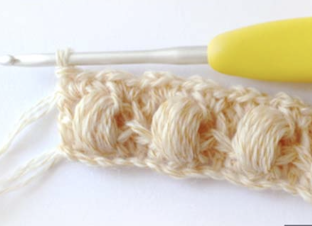 Crochet textured puff stitch