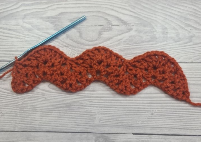 How to Crochet V Stitch Ripple Stitch