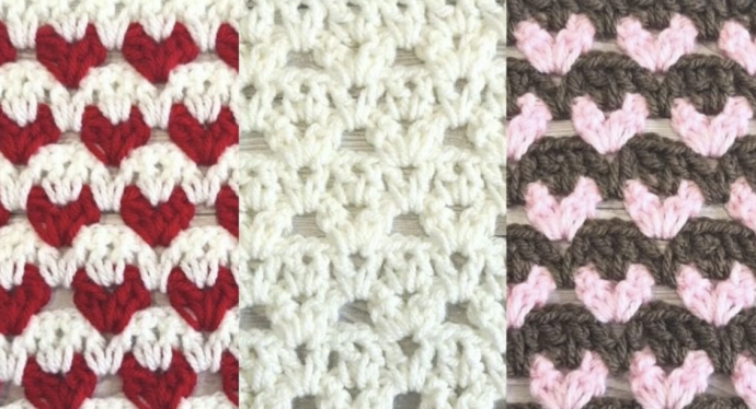 How to Make the Offset Hearts Crochet Pattern