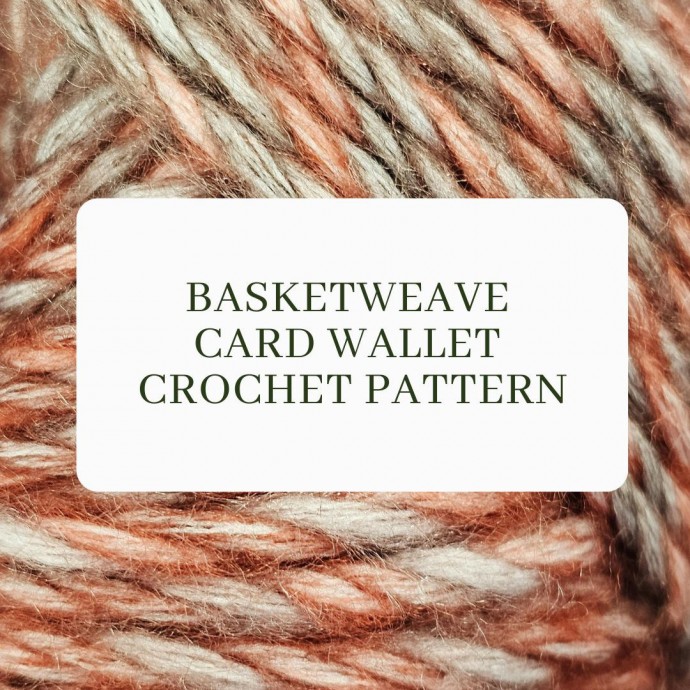 Basketweave Card Wallet Crochet Pattern