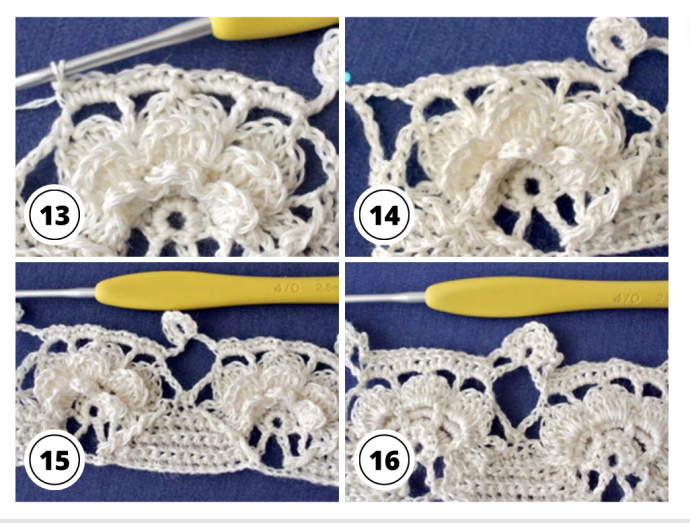 How to Crochet the Advanced flower stitch