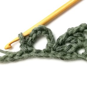 Stacked Triangles and Eyelet Crochet Stitch Photo Tutorial