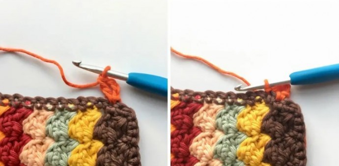 Bobble Shell Stitch Crochet Border Photo Tutorial