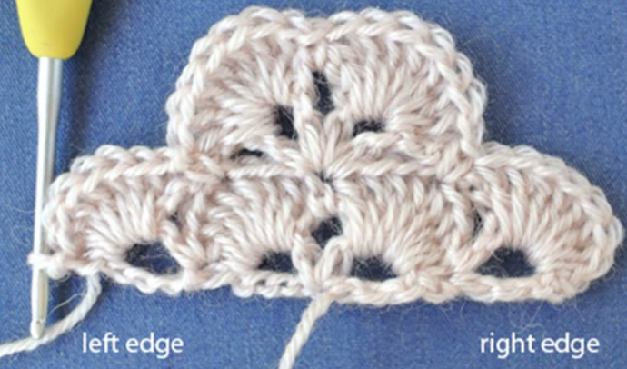 Crochet Tutorial: Shell Stitch for Triangle Shawl