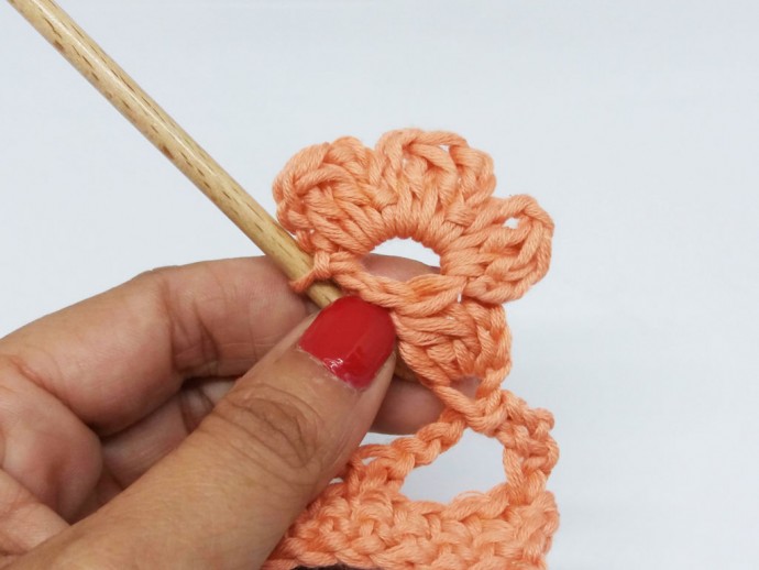 How to Crochet a Flower Border Photo Tutorial