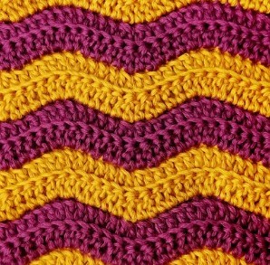 Ridged Ripple Crochet Stitch Photo Tutorial