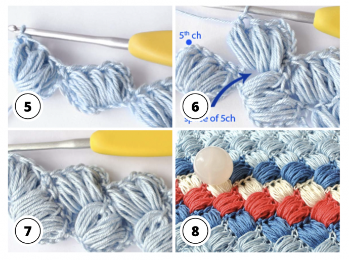 Crochet Tutorial: Boxed Puff Stitch