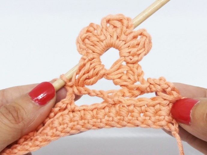 How to Crochet a Flower Border Photo Tutorial