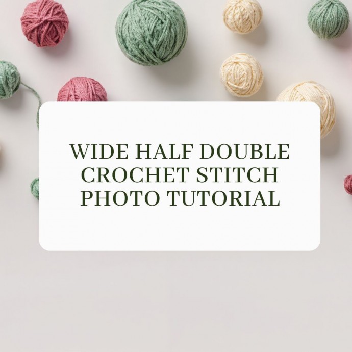 Wide Half Double Crochet Stitch Photo Tutorial