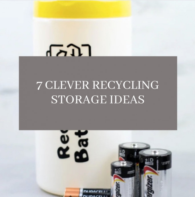 7 Clever Recycling Storage Ideas