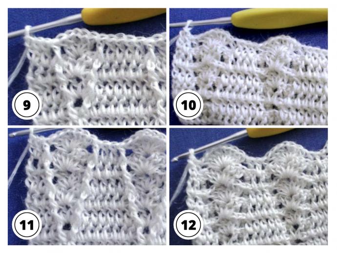 Crochet Tutorial: Textured Triangle Stitch