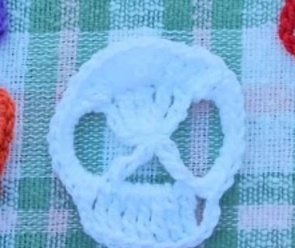 Crochet Skull Granny Square Pattern