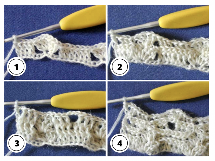 Crochet Tutorial: Textured Oval Shell Stitch