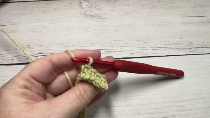 Spiked Knotted Half Double Crochet Photo Tutorial