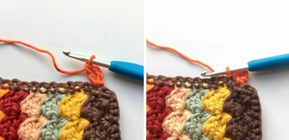 Bobble Shell Stitch Crochet Border Photo Tutorial