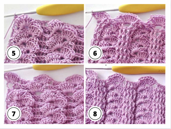 Crochet Tutorial: Textured Shell Stitch