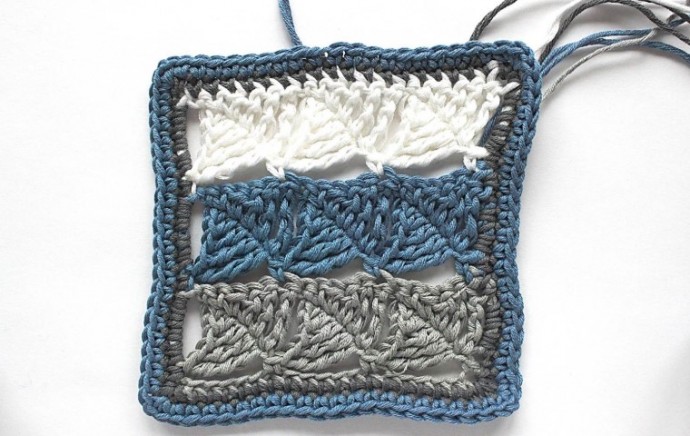 Wedged In: Wedge Crochet Stitch and Granny Square Photo Tutorial