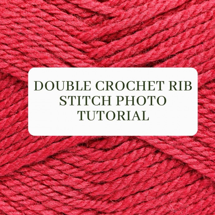 Double Crochet Rib Stitch Photo Tutorial