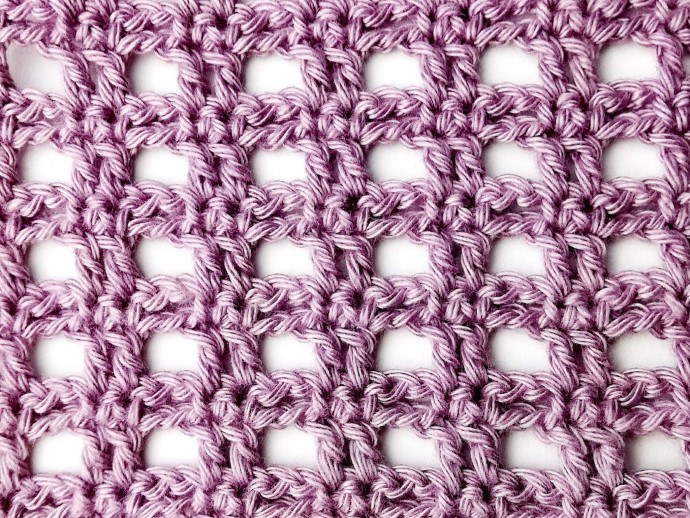 Double Mesh Crochet Stitch Photo Tutorial Double Mesh Crochet Stitch Photo Tutorial