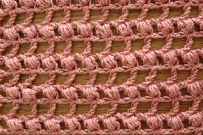 Eyelet Puff Crochet Stitch