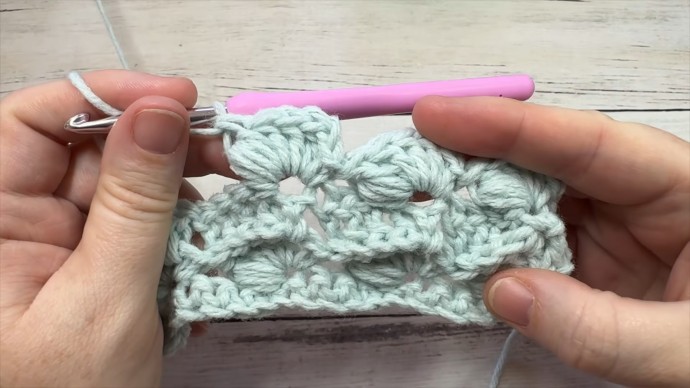 How to Crochet the Slanted Puff Shell Stitch Photo Tutorial