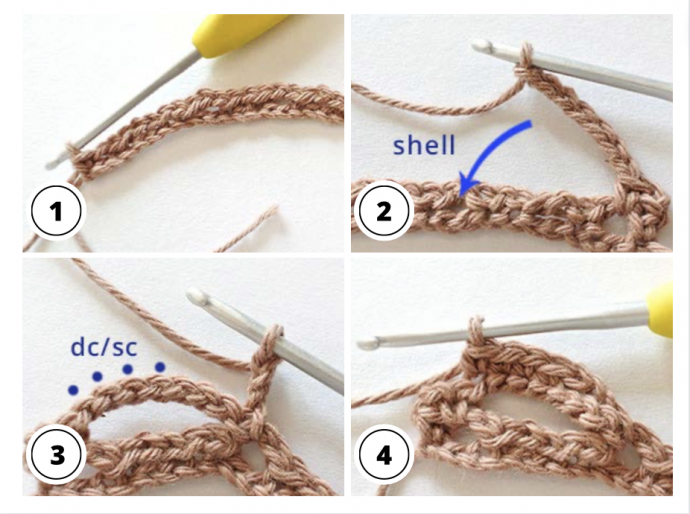 Crochet Creative Shell Stitch