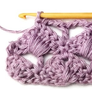 Crossed Fan Crochet Stitch Photo Tutorial