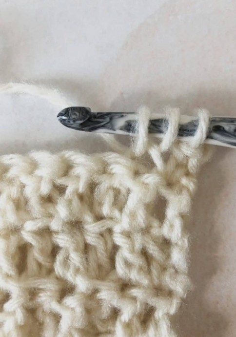 Front Loop Double Crochet Photo Tutorial