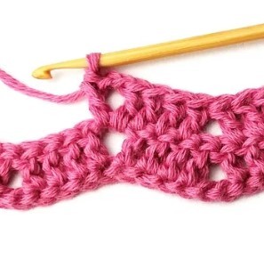 Peephole Chevron Crochet Stitch Photo Tutorial