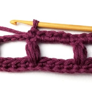 Stacked Puff Grid Crochet Stitch Photo Tutorial