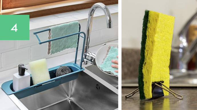 Cleaning Hacks for Kitchen Sink & Sponges