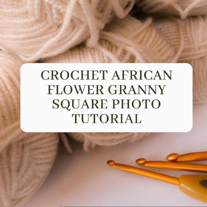 Crochet African Flower Granny Square Photo Tutorial