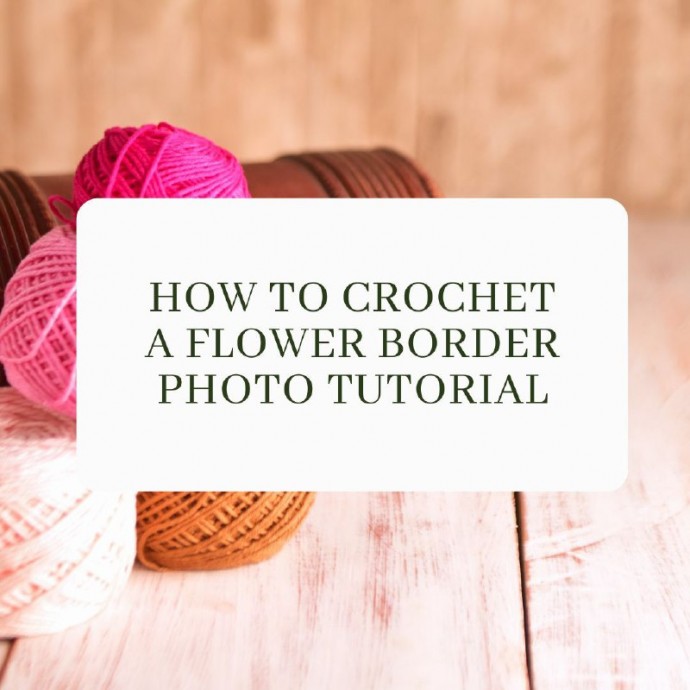 How to Crochet a Flower Border Photo Tutorial