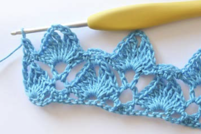 Crochet Lace Shell Stitch