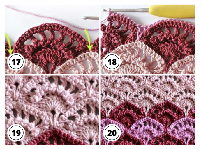 How to Crochet Delicate Shell Stitch
