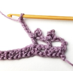 Striped Picot Mesh Crochet Stitch Photo Tutorial