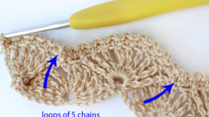 Crochet Textured 3D Shell Stitch