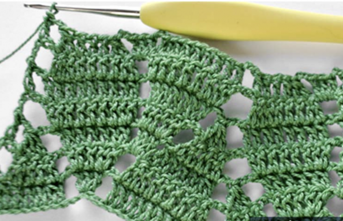 How to Crochet Textured Leaf Stitch