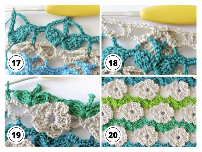 How to Make Lace Flower Crochet Stitch