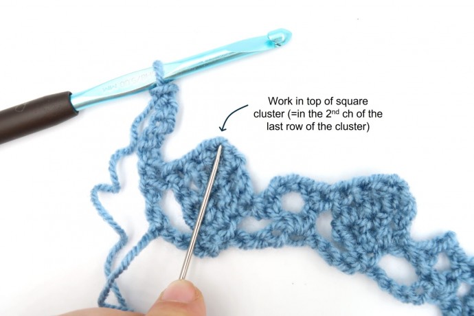 Lace Squares Crochet Stitch Photo Tutorial