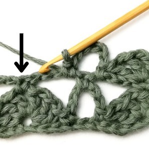 Stacked Triangles and Eyelet Crochet Stitch Photo Tutorial