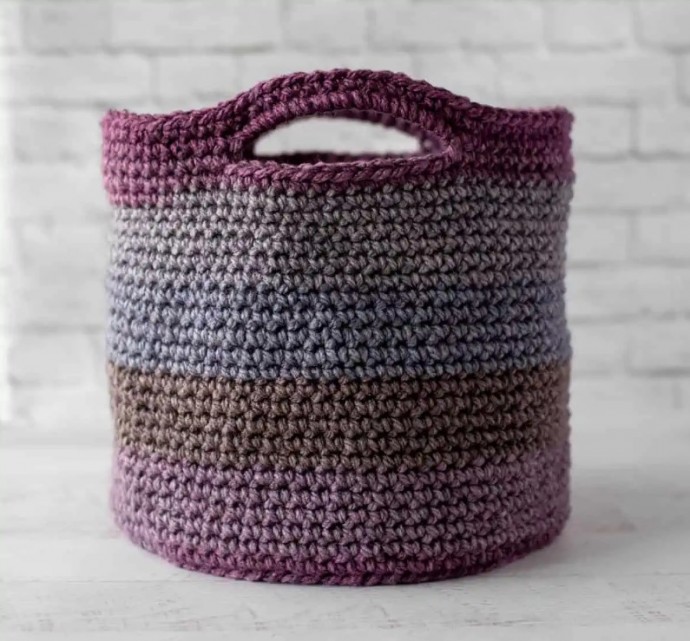 Crochet Basket Tote