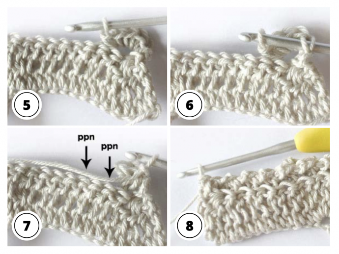 Crochet Textured Ripple Stitch Tutorial
