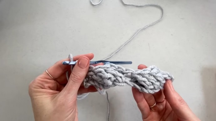 Diagonal Basket Weave Crochet Stitch Photo Tutorial