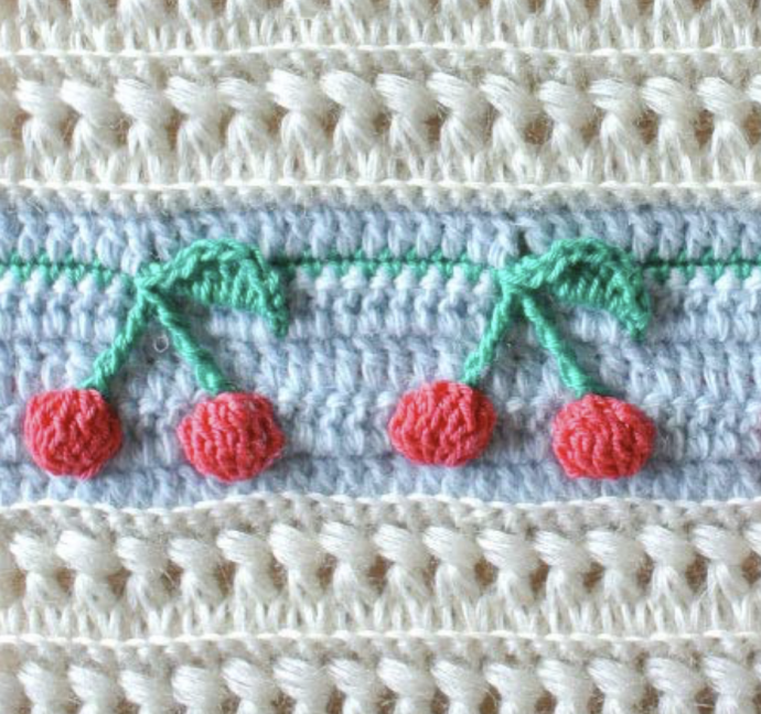 Crochet Textured Cherry Stitch