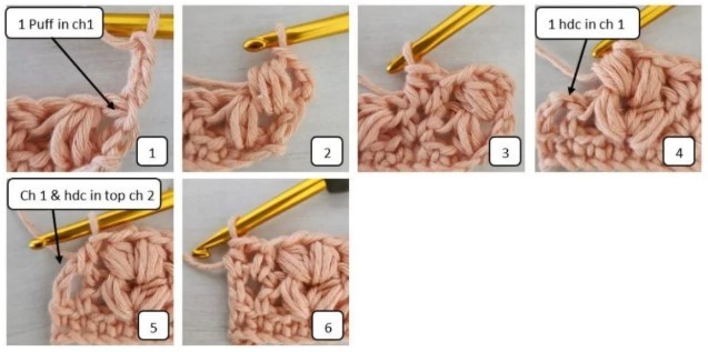 Crochet Wheat Stitch &ndash; Waves of Grain Pattern Photo Tutorial