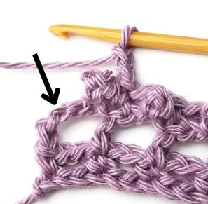 Striped Picot Mesh Crochet Stitch Photo Tutorial