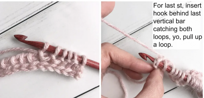 Tunisian Crochet Purl Stitch Photo Tutorial